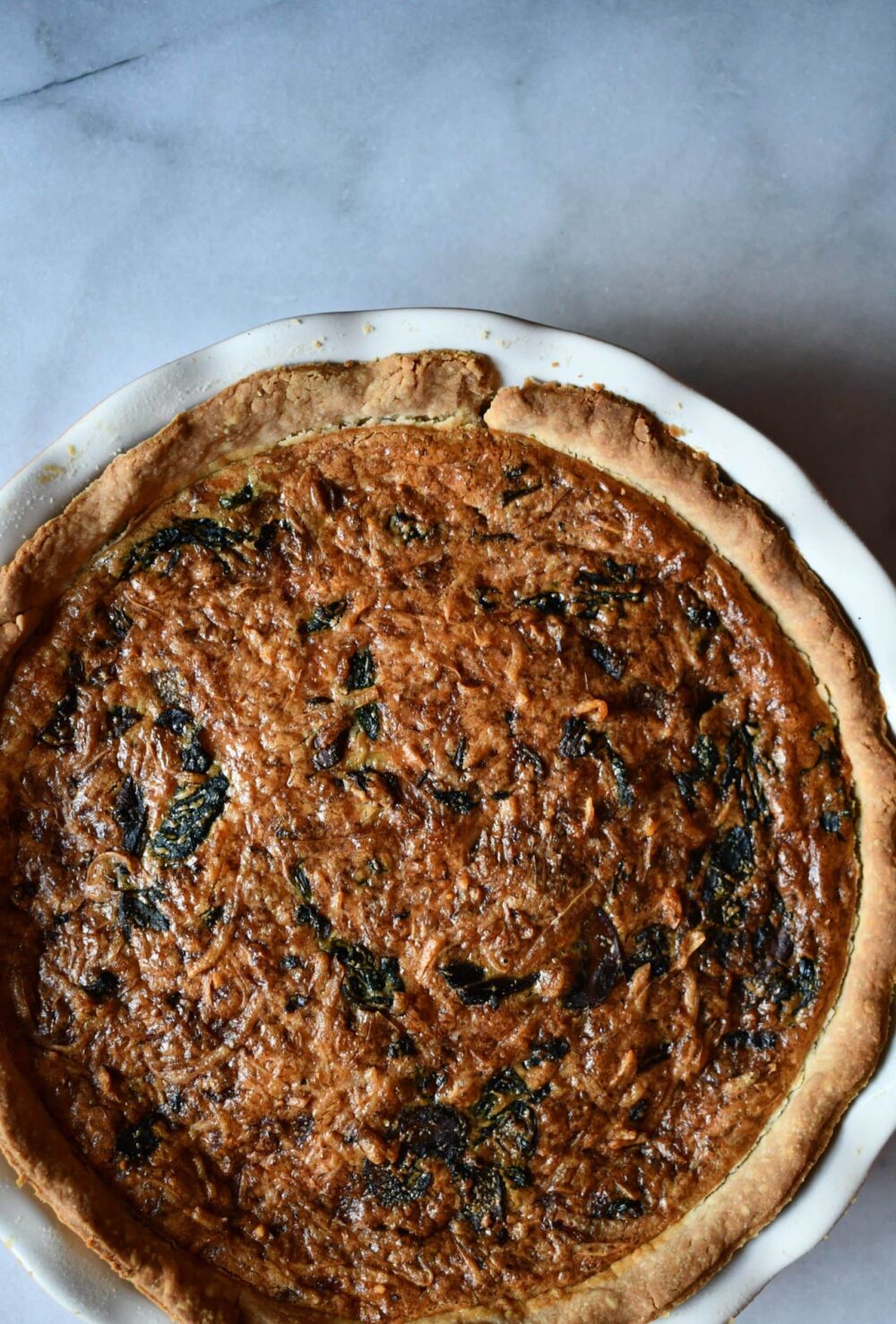 Joanna Gaines Mushroom, Spinach and Swiss Cheese Quiche
