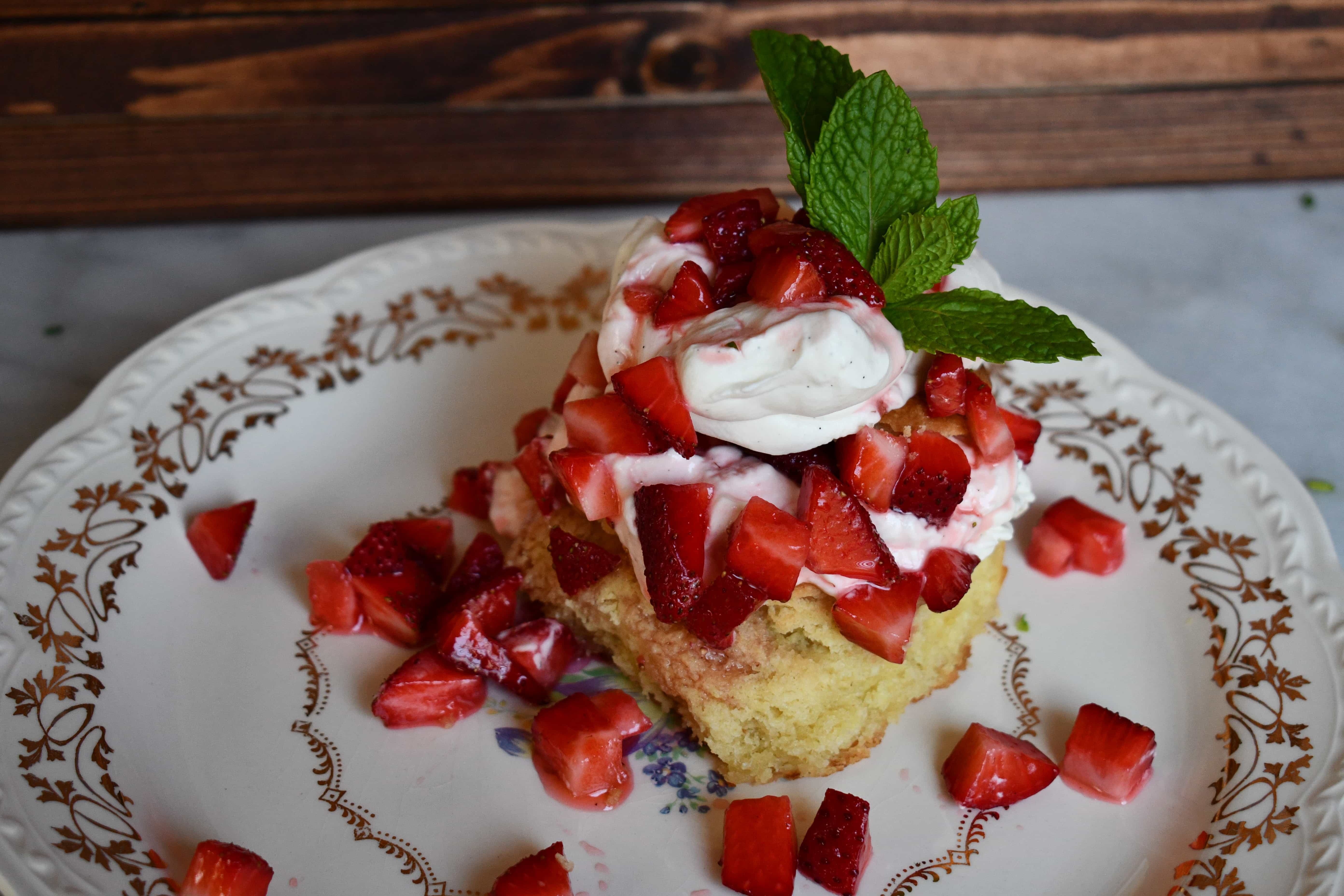 Joanna Gaines Strawberry Shortcake and Homemade Whipped Cream from the Magnolia Table Cookbook