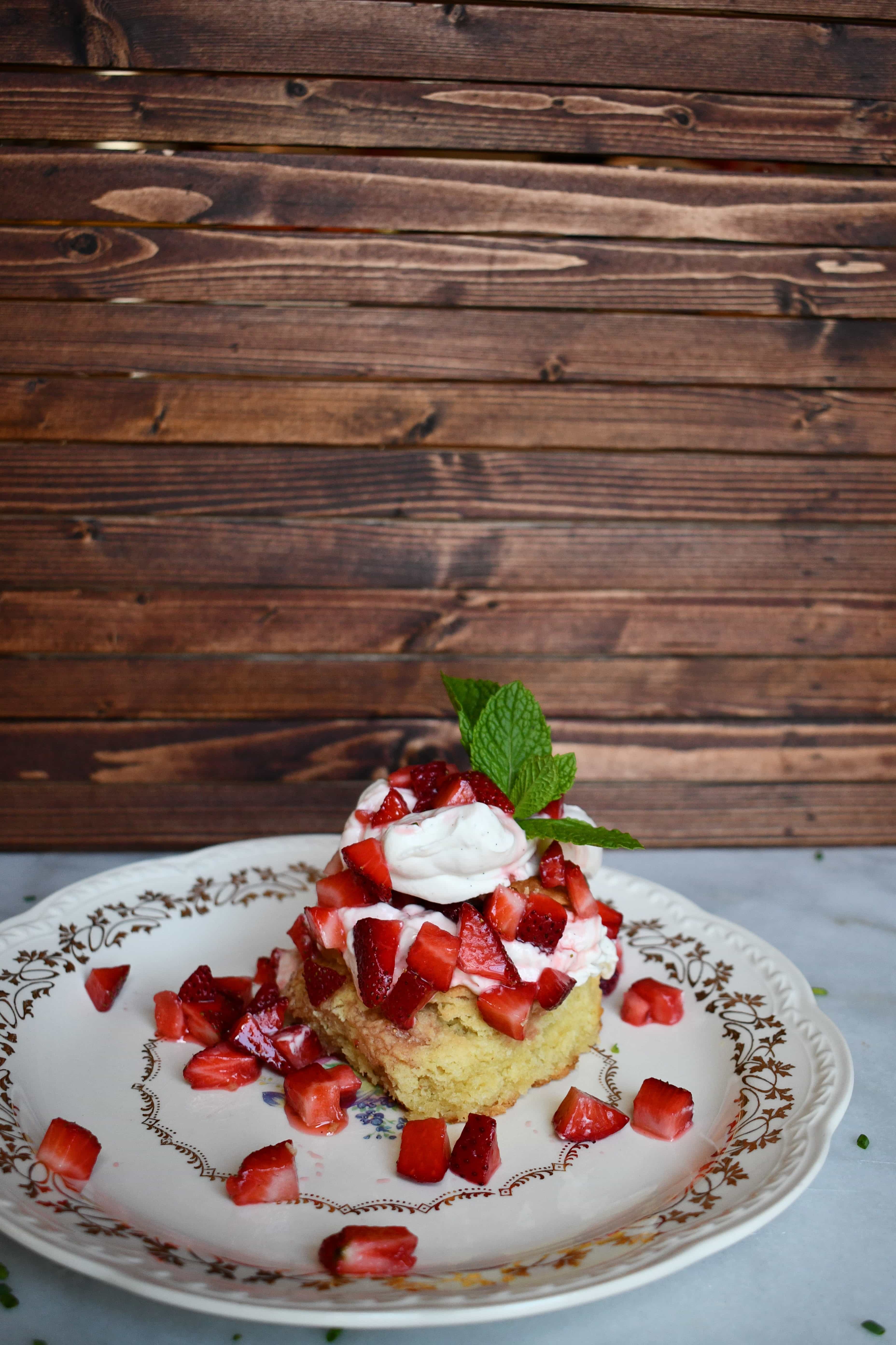 Joanna Gaines Strawberry Shortcake and Homemade Whipped Cream from the Magnolia Table Cookbook