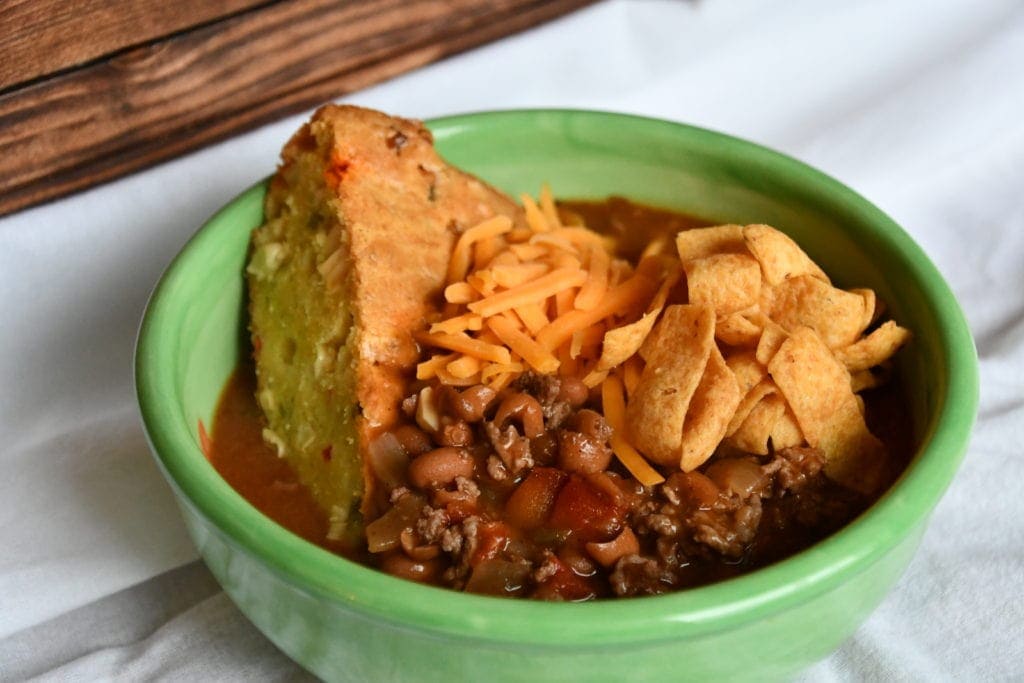 Joanna Gaines Family Chili and Jalapeño Cornbread, prepared by KendellKreations