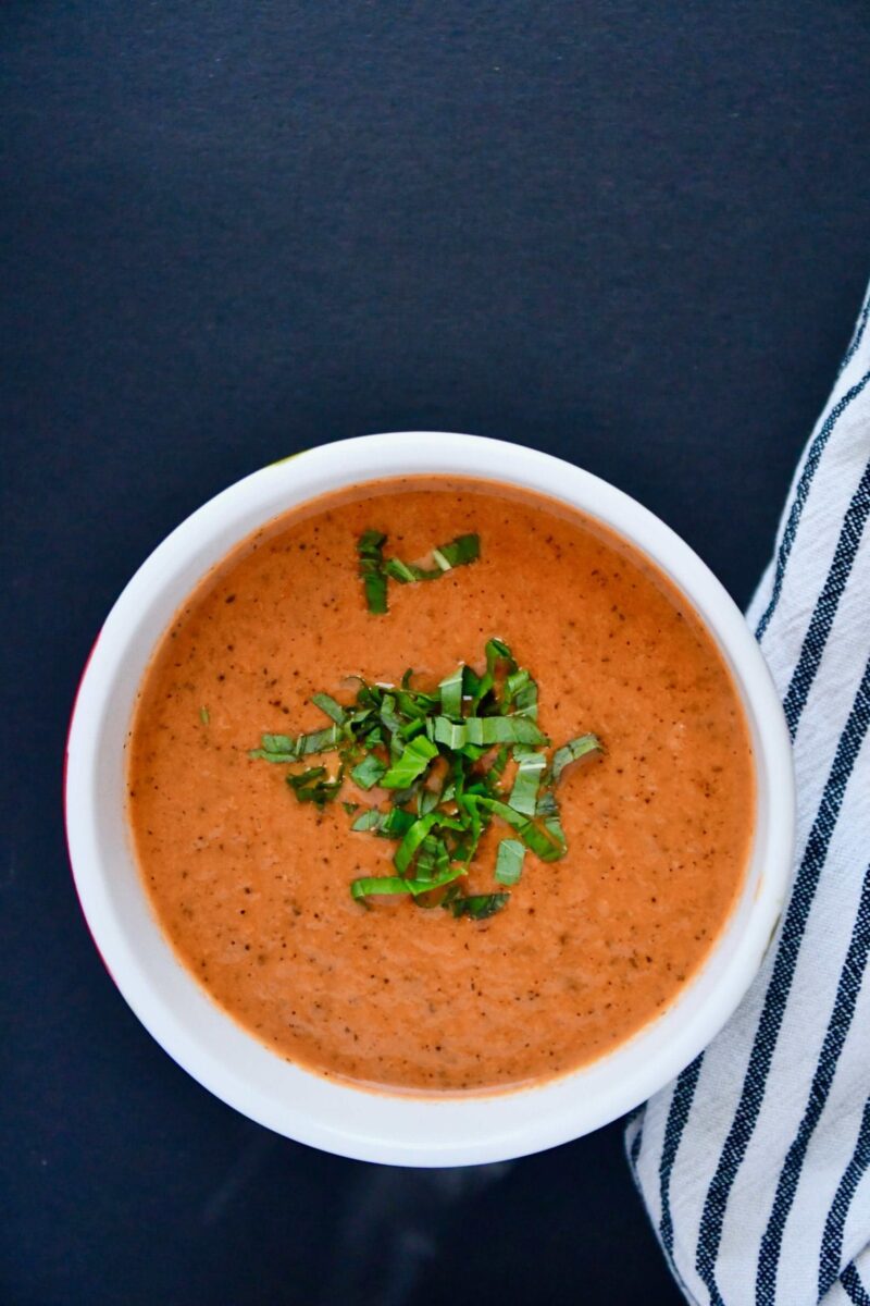 Joanna Gaines Tomato Basil Soup from the Magnolia Table Cookbook Vol. 1, prepared by KendellKreations.com