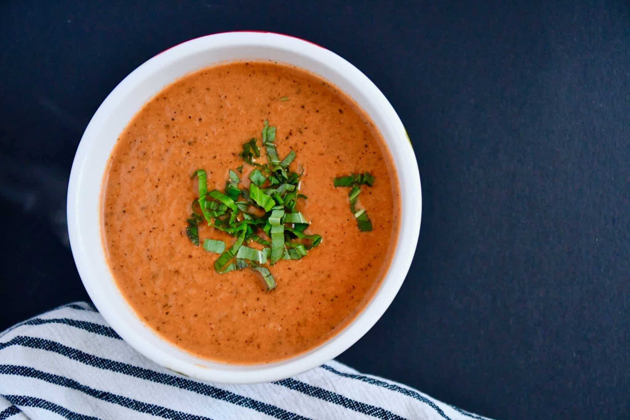 Joanna Gaines Tomato Basil Soup from the Magnolia Table Cookbook Vol. 1, prepared by KendellKreations.com
