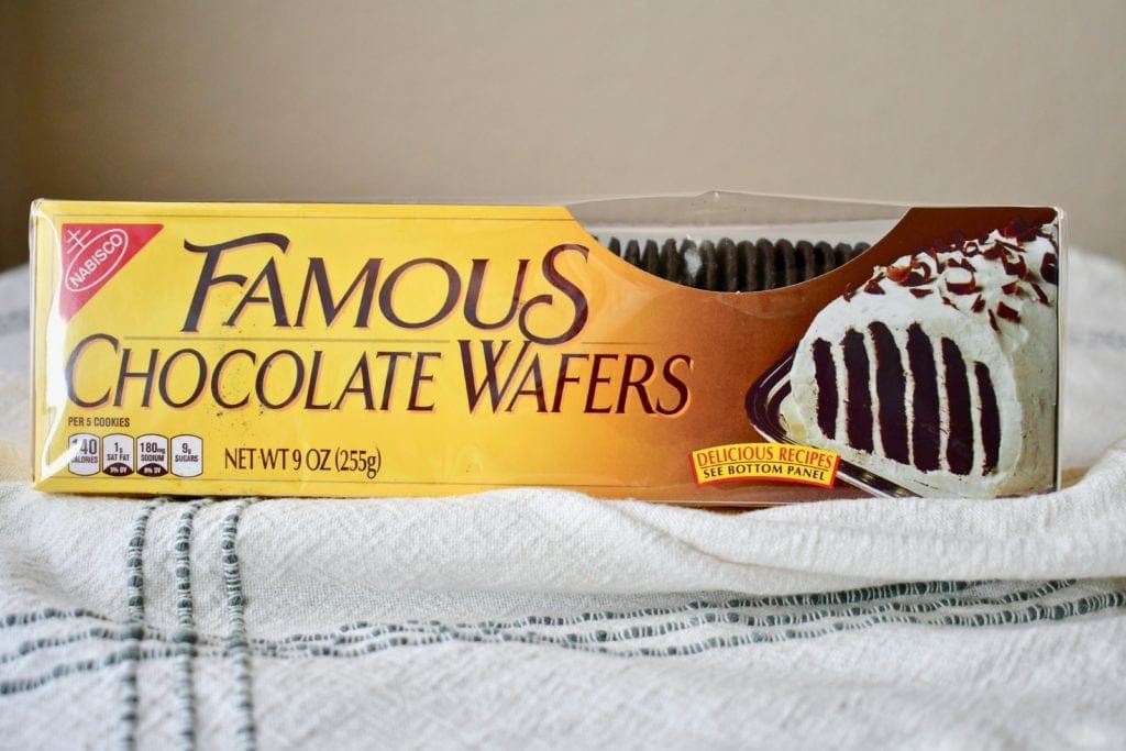 Nabisco Famous Chocolate Wafers in the box