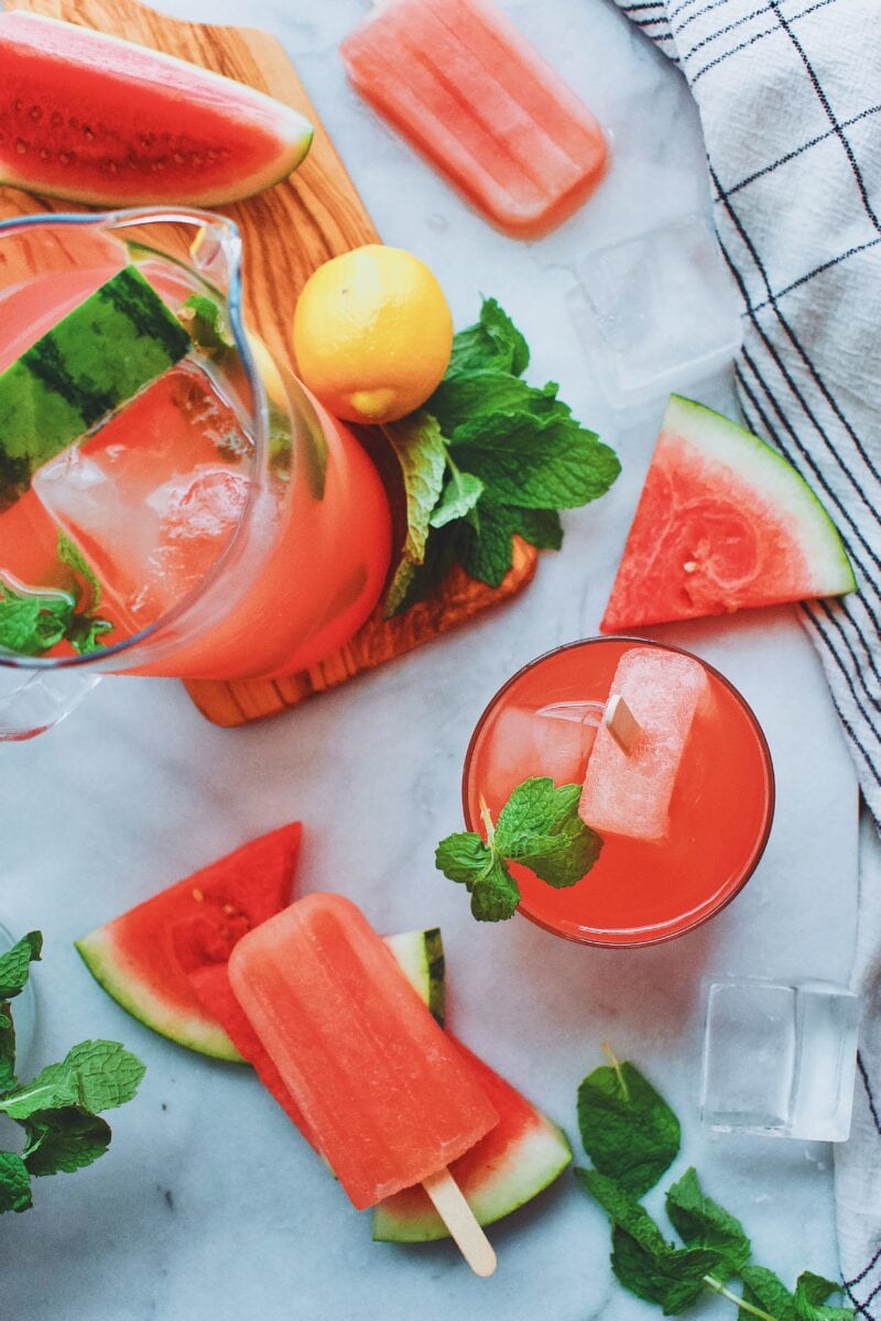 Watermelon Lemonade and Popsicles