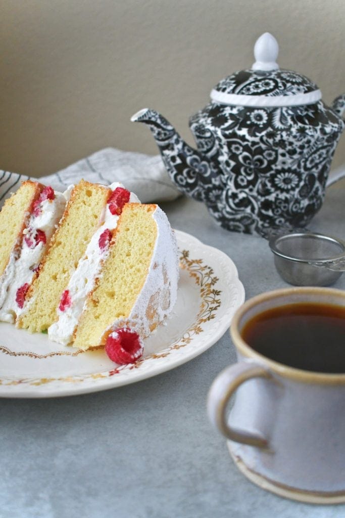 Victoria Sandwich cake and Irish Breakfast Tea