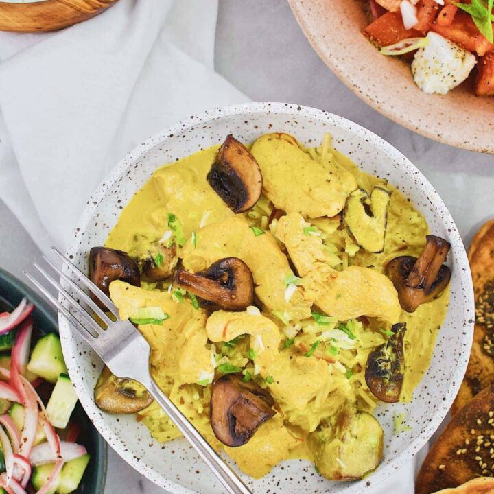 Mediterranean Chicken and Mushrooms