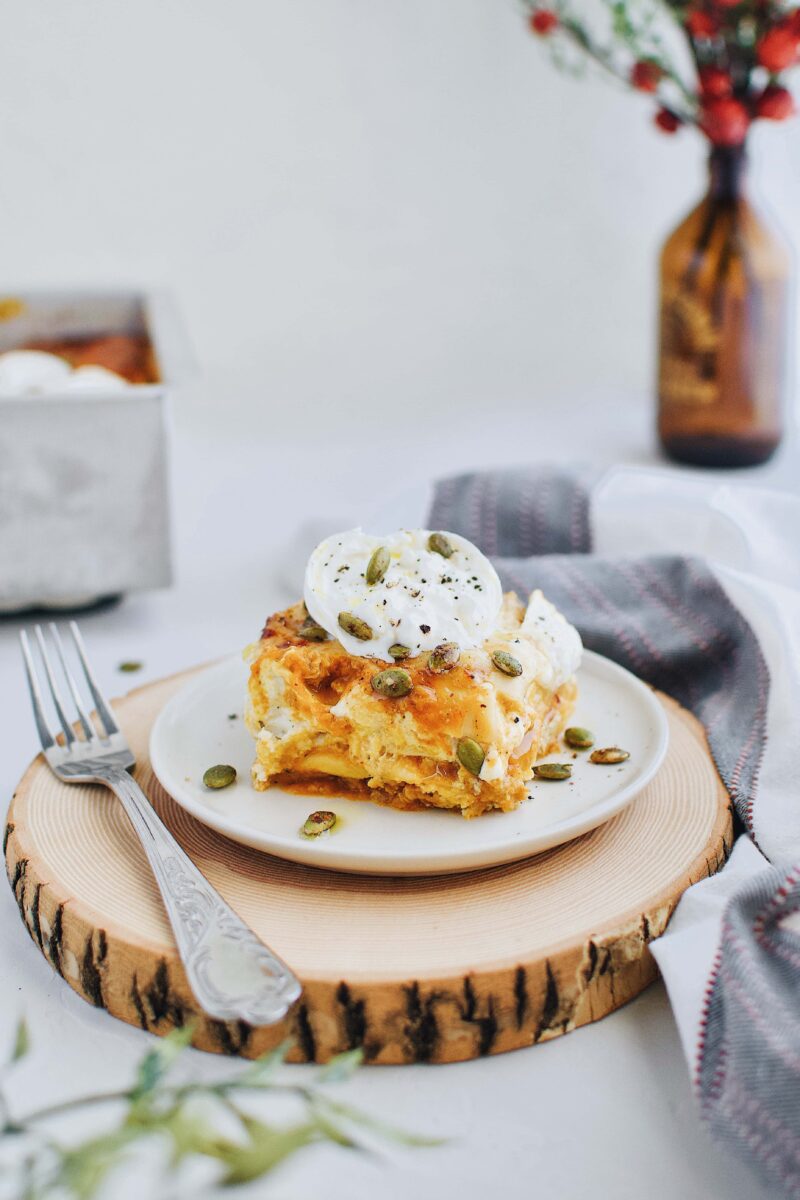 Pumpkin Beer Cheese Lasagna