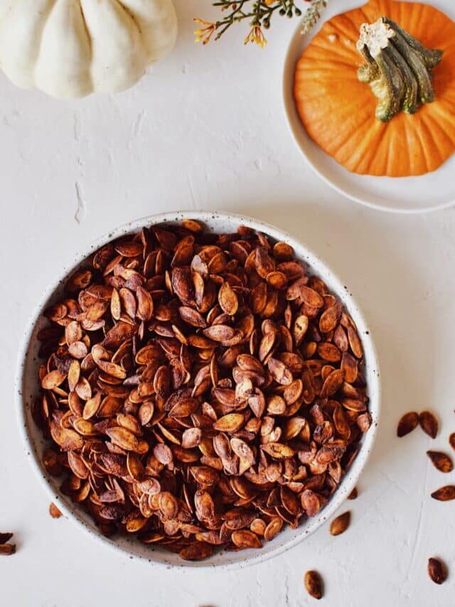 Quick and Easy Roasted Pumpkin Seeds with Soy Sauce