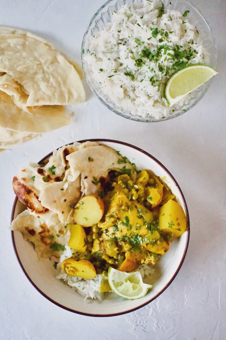 Homemade Curry Chicken shared by my friends from the island of Trinidad.