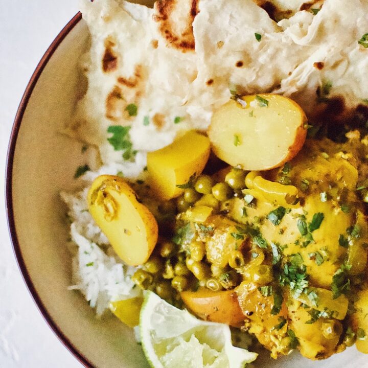 Homemade Curry Chicken shared by my friends from the island of Trinidad.