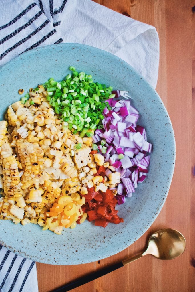 Corn Salad ingredients