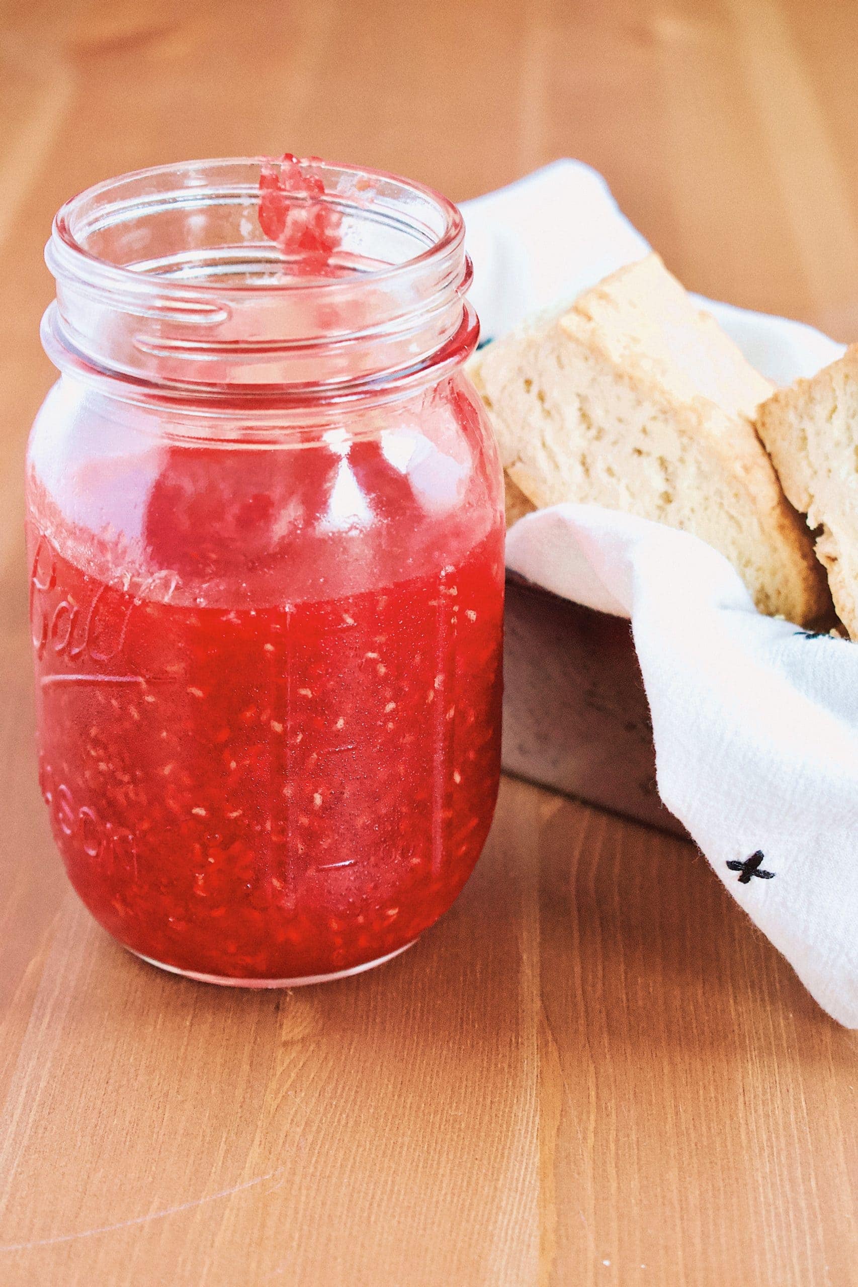 Raspberry Jam and homemade scones