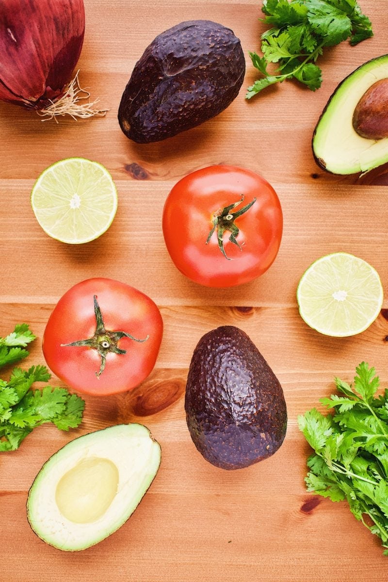 Avocado Salsa ingredients 