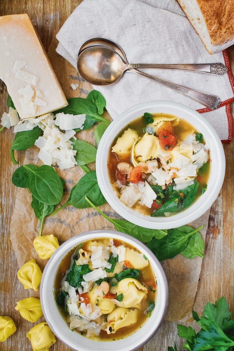 Joanna Gaines Spinach Tortellini Soup
