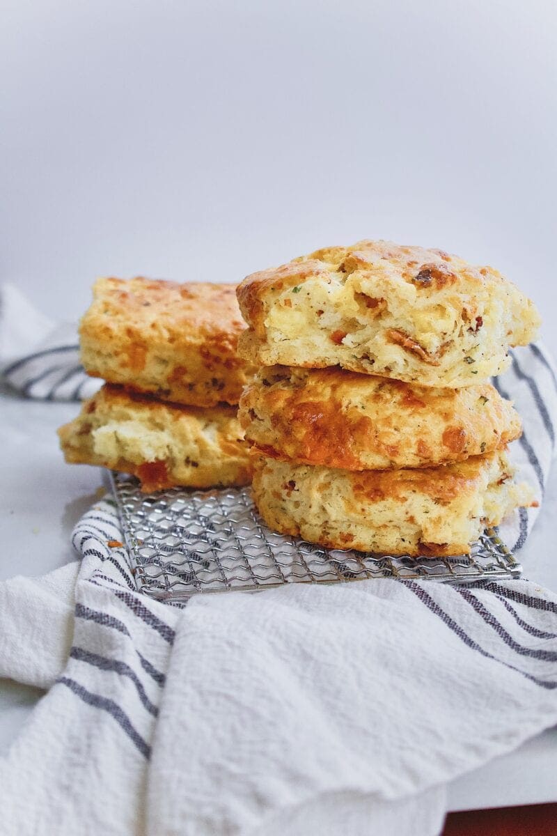 Joanna Gaines Prize Pig biscuits stacked up and ready to eat!