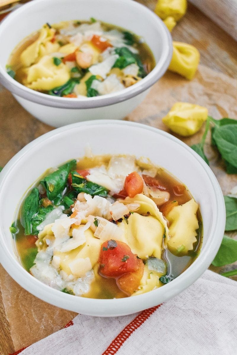 Joanna Gaines Spinach Tortellini Soup