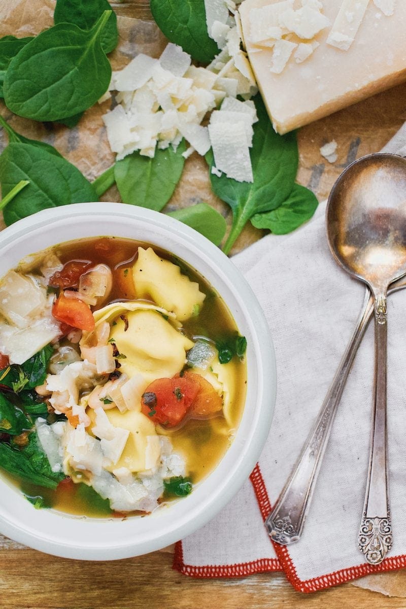 Joanna Gaines Spinach Tortellini Soup