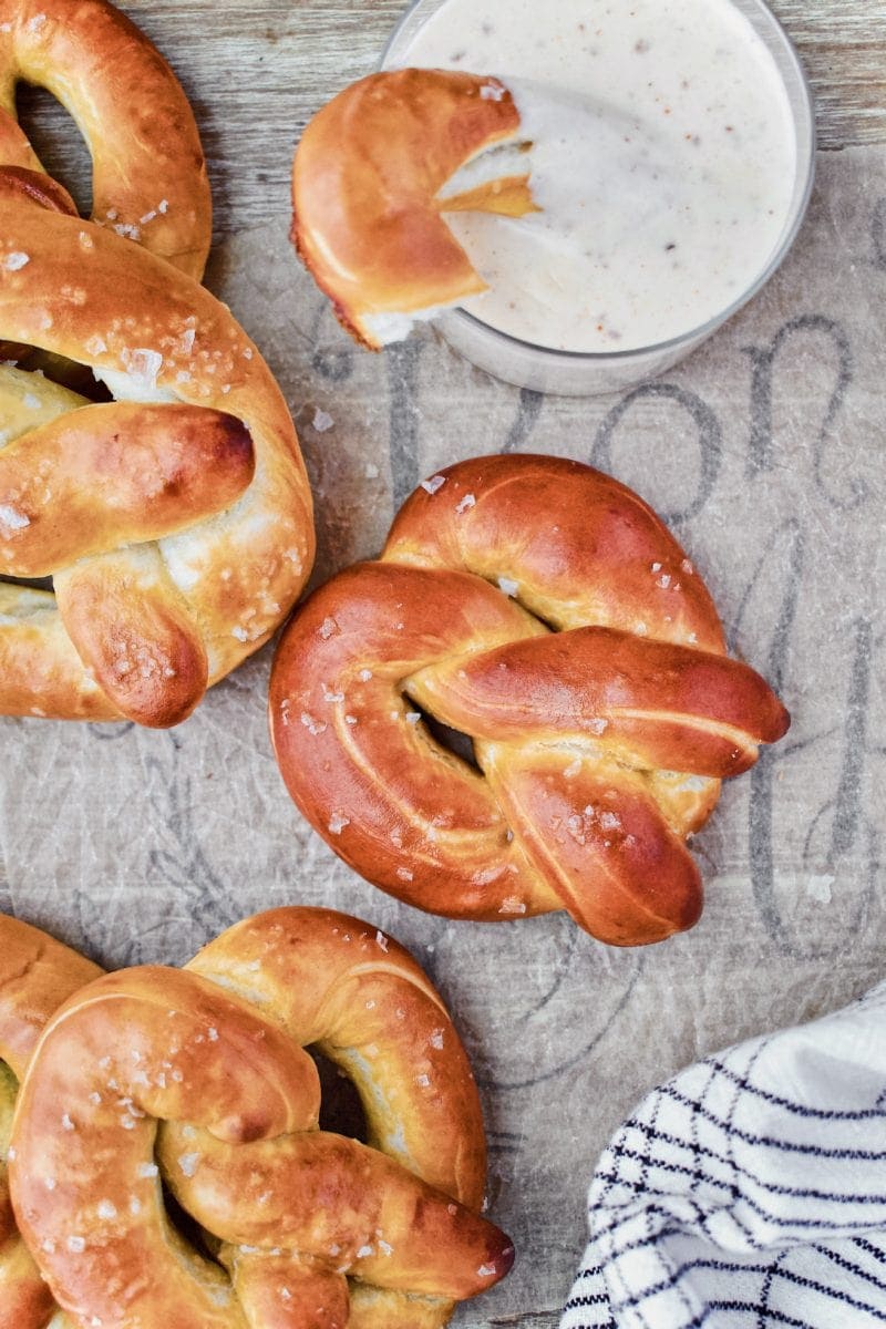 Joanna Gaines Salted Pretzels and Cheese Sauce