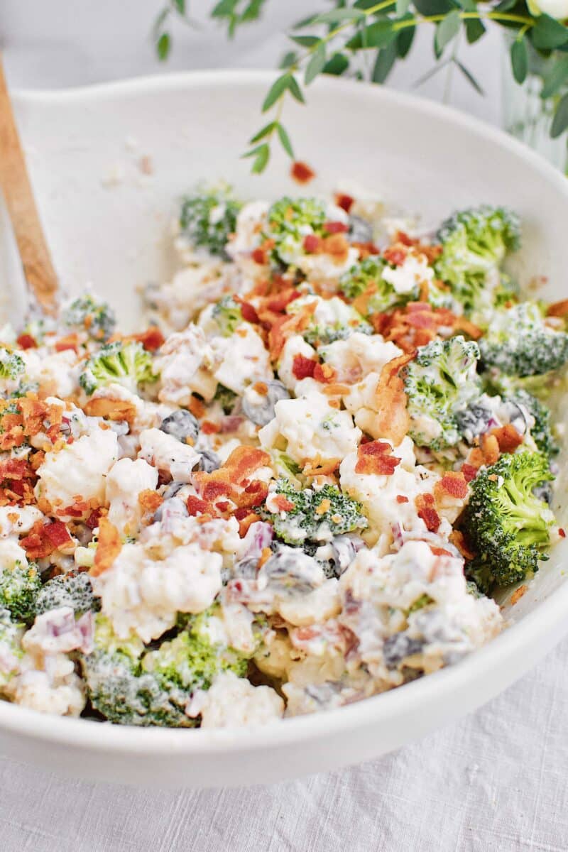 Broccoli Cauliflower Salad