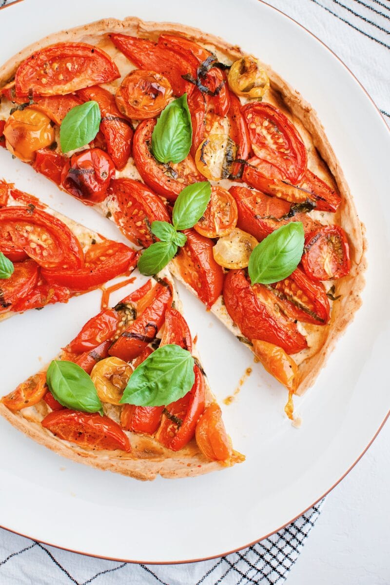 large slices of Roasted Tomato Tart