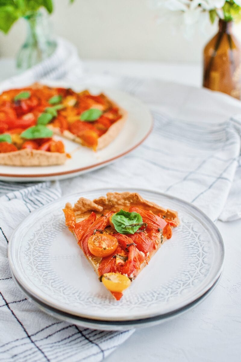 large slices of Roasted Tomato Tart