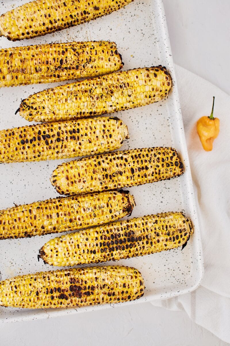 corn just off the grill