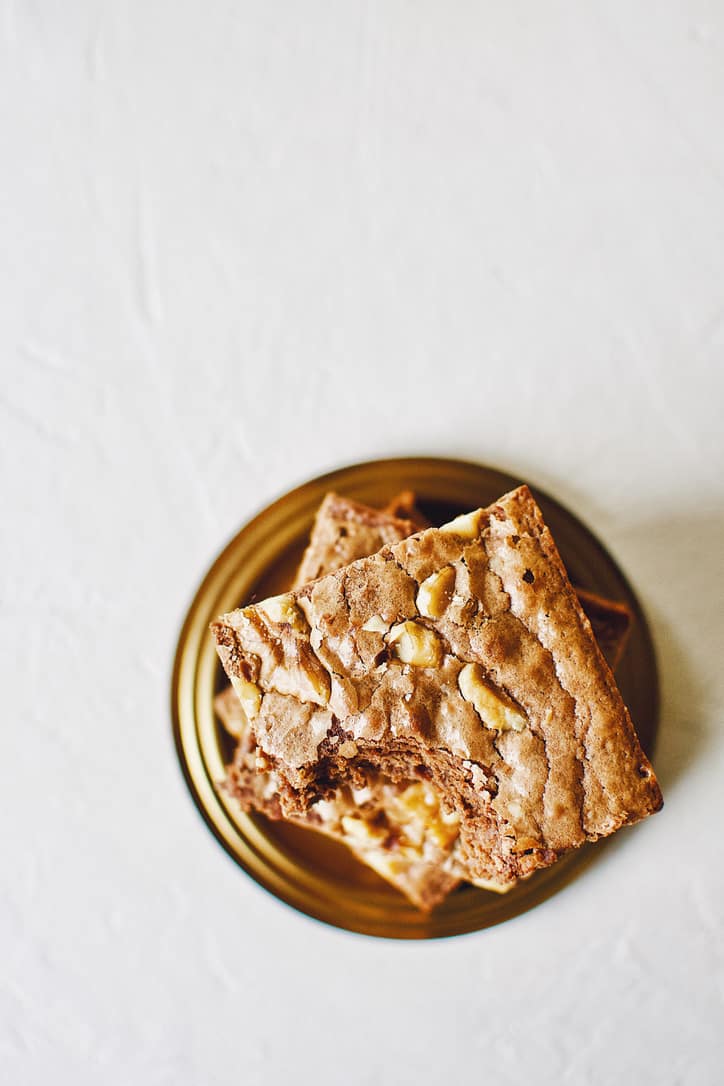 Classic Fudgy Walnut Brownies