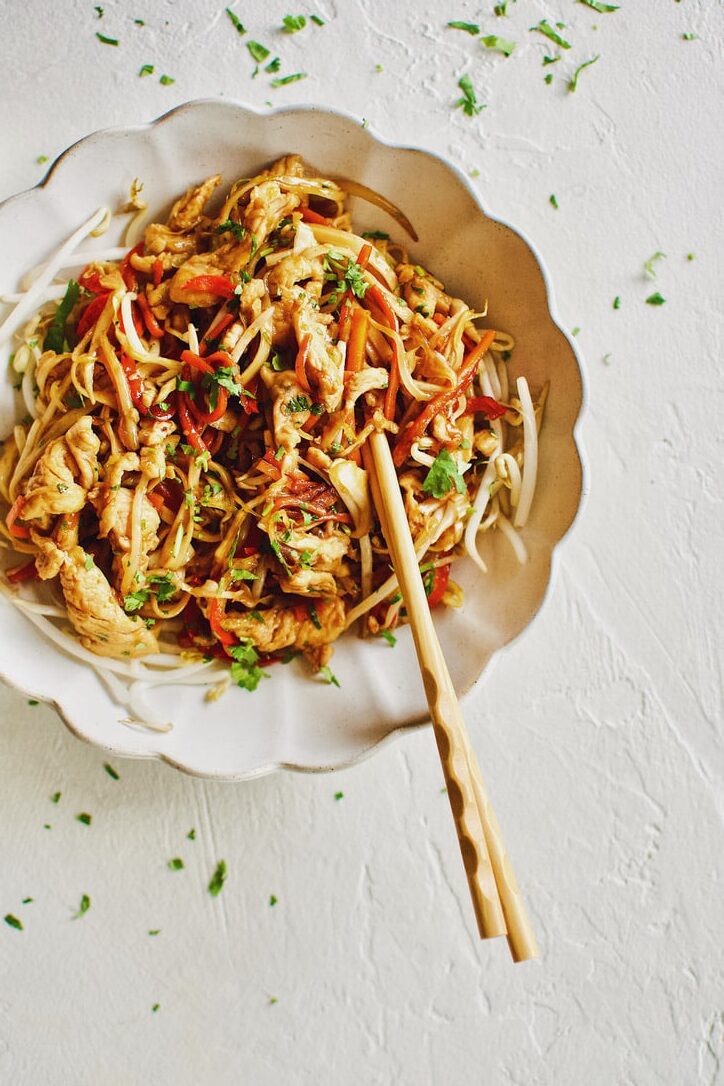 Easy Homemade Lo Mein Chicken Take-out at Home.