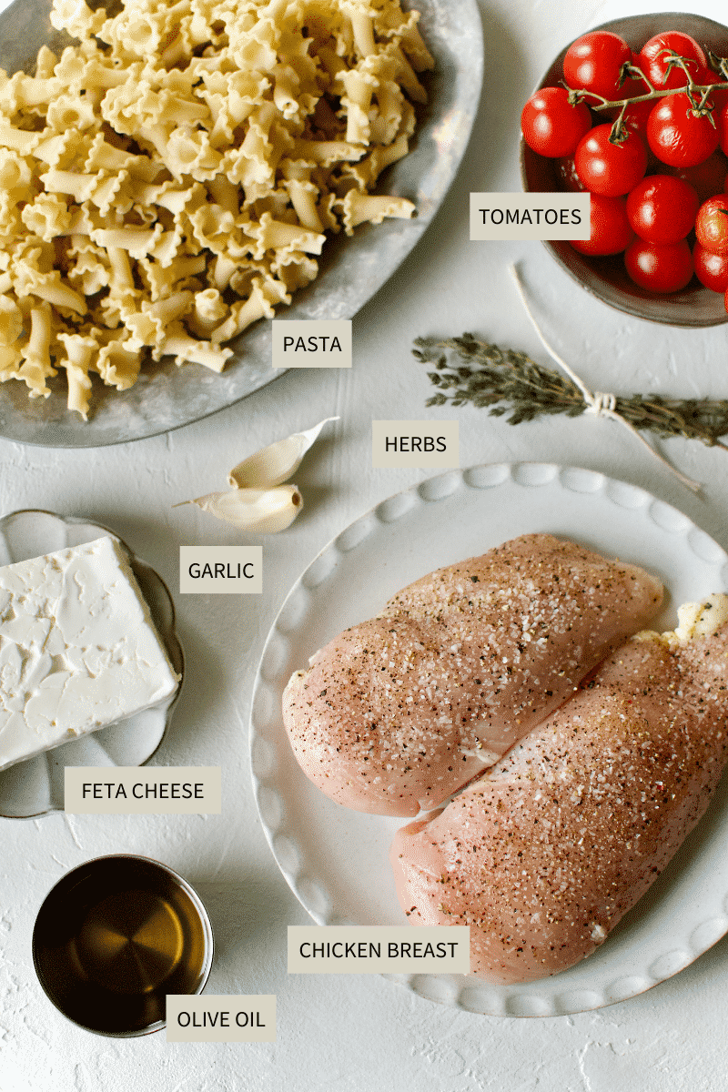 Baked Feta Pasta Ingredients