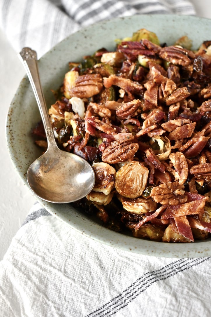 Joanna Gaines Brussels Sprouts from her Magnolia Table Cookbook, prepared by Kendell Kreations