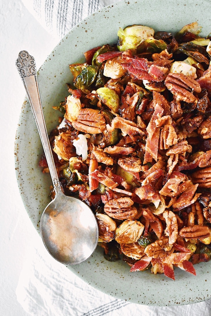 Joanna Gaines Brussels Sprouts from her Magnolia Table Cookbook, prepared by Kendell Kreations