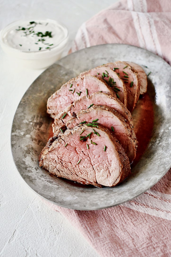 Joanna Gaines Beef Tenderloin with Horseradish Cream | prepared by KendellKreations