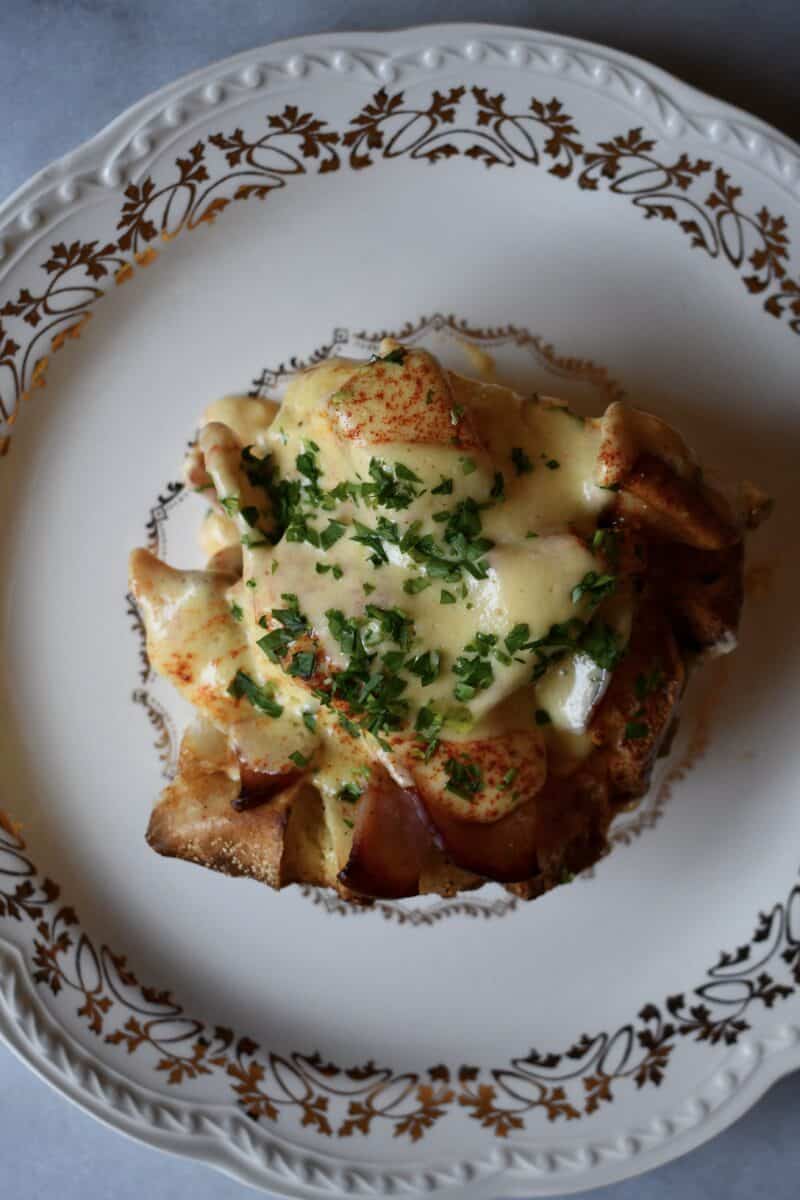 Joanna Gaines Eggs Benedict Casserole from the Magnolia Table Cookbook Vol. 1, prepared by KendellKreations.