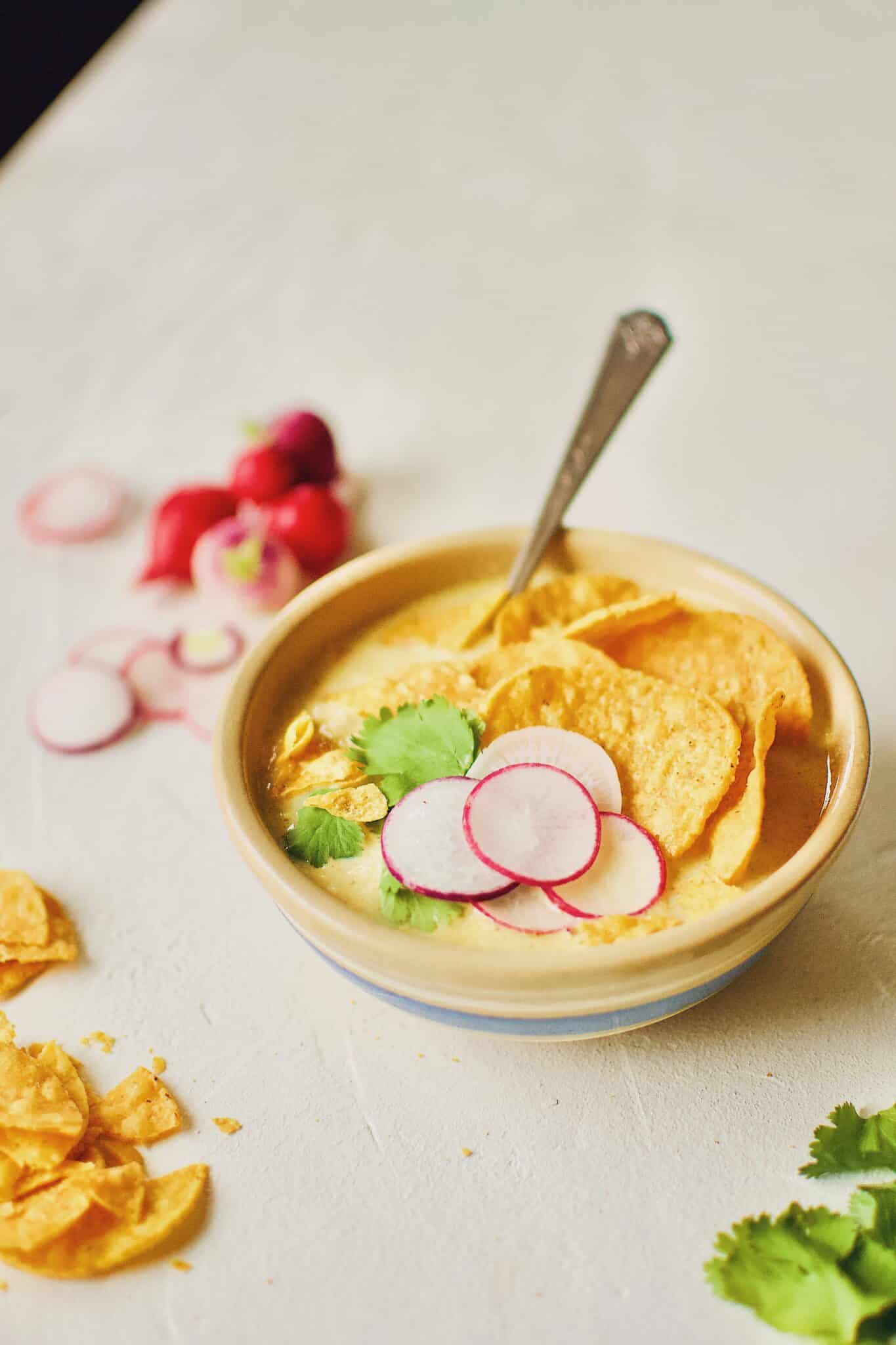 Joanna Gaines Creamy Chicken Poblano Soup prepared by KendellKreations.com