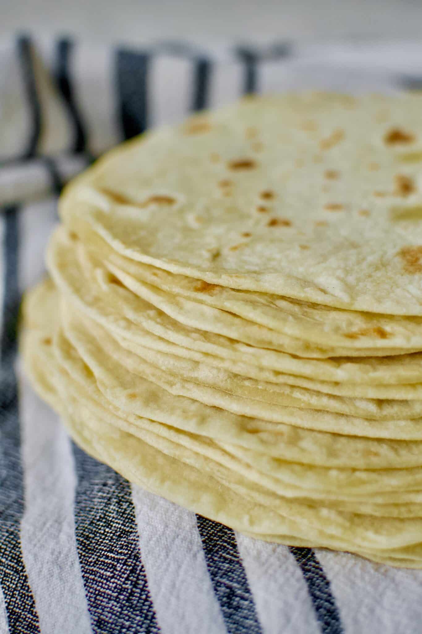 Easy Tortilla Recipe cooked and ready to eat.