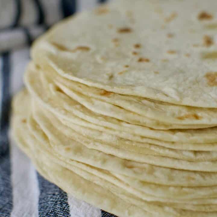 Easy Tortilla Recipe cooked and ready to eat.