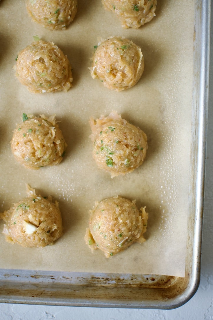 Ground Chicken Meatballs before shaping.