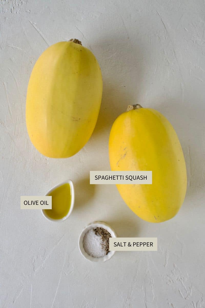 Ingredients needed to make How to Roast Spaghetti Squash.