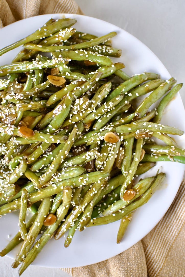 Chinese Green Beans ready to eat.