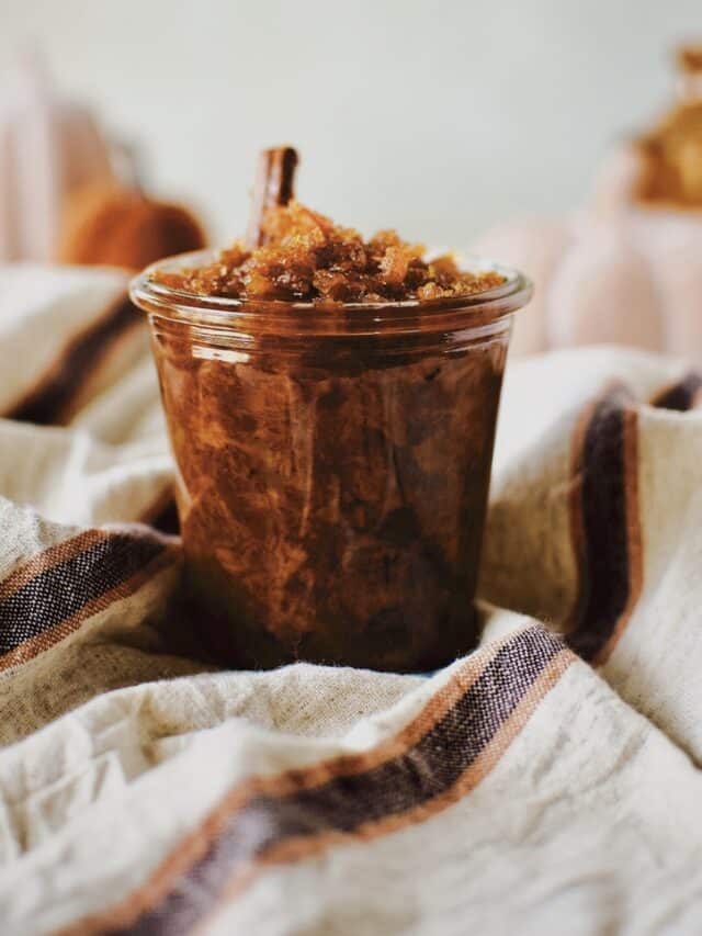 Pumpkin Jam, in a jar, ready to eat or save for later.