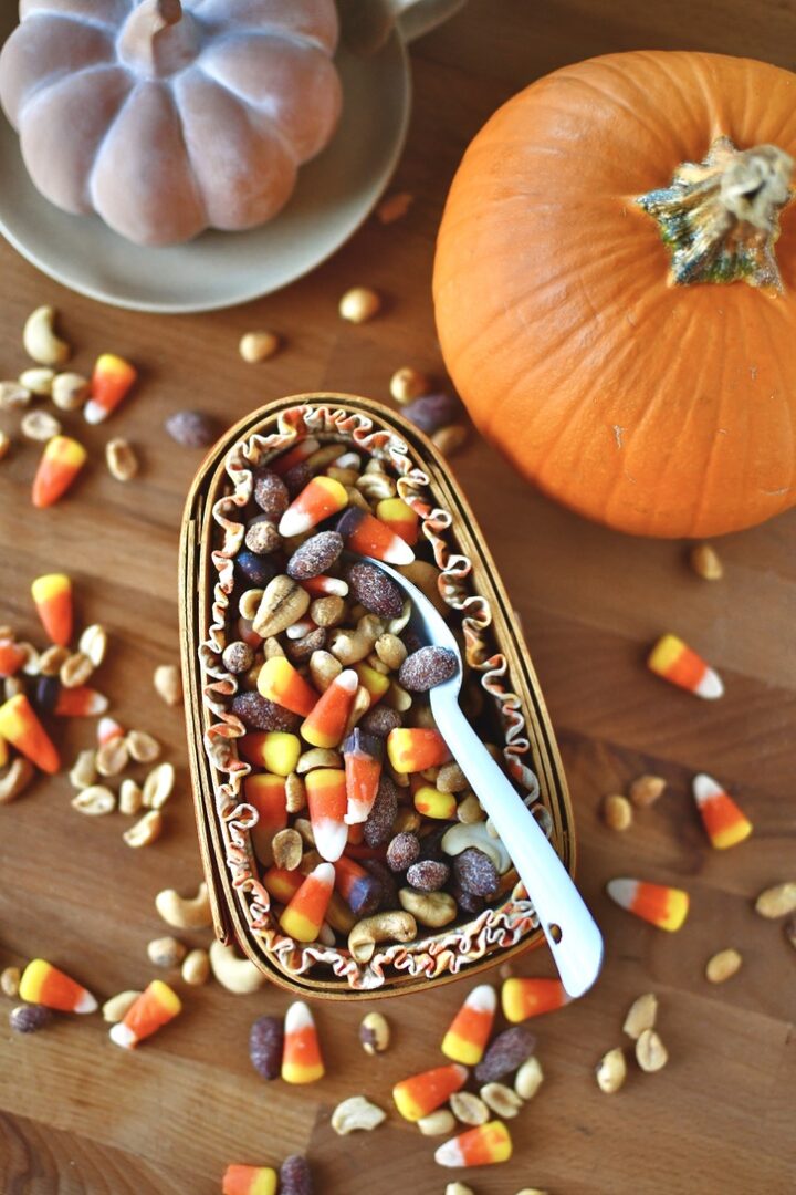 The Ultimate Candy Corn and Peanuts Fall Snack Mix KendellKreations