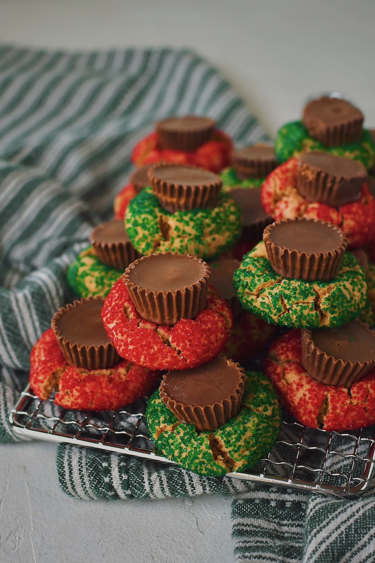 Peanut Butter Cup Cookies cooled and ready to eat.