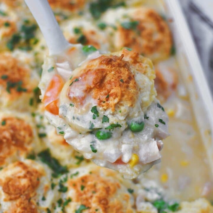 Serving up Chicken and Biscuits, ready to be enjoyed.