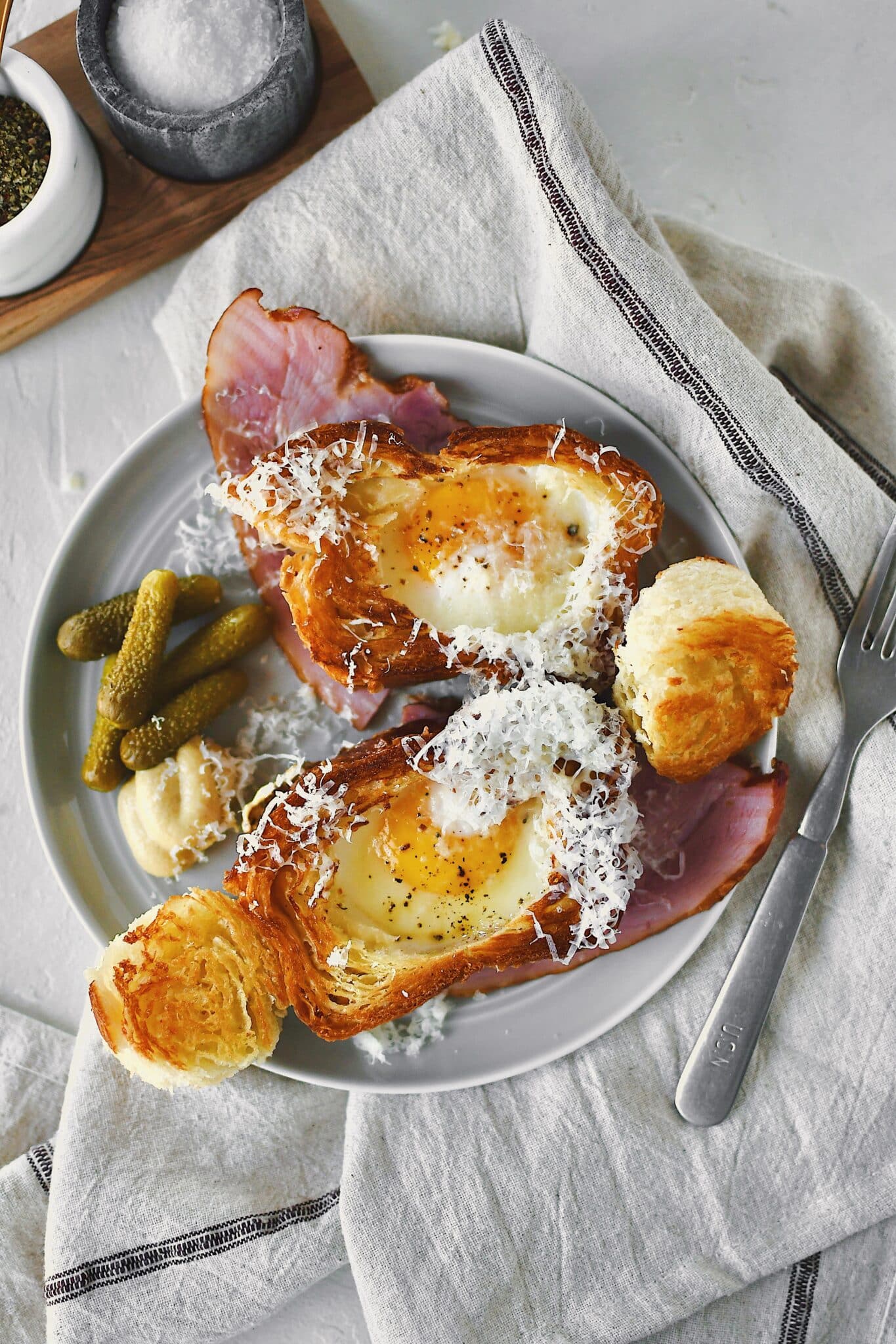 Egg-in-the-Hole Cast Iron Skillet Burgers