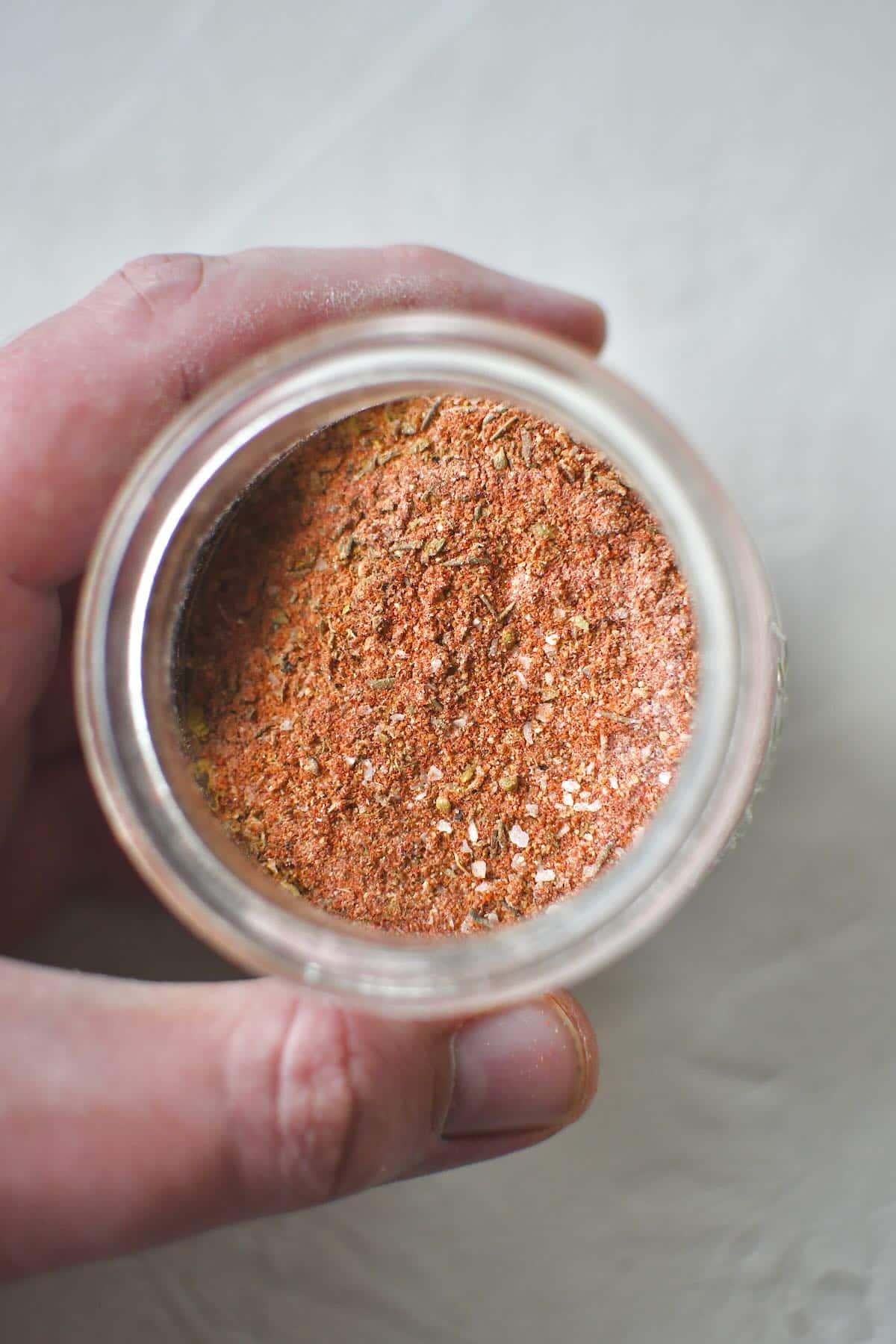 Blended Cajun Seasoning in a jar.