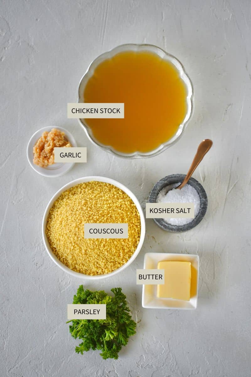 Ingredients needed for How to make Couscous.