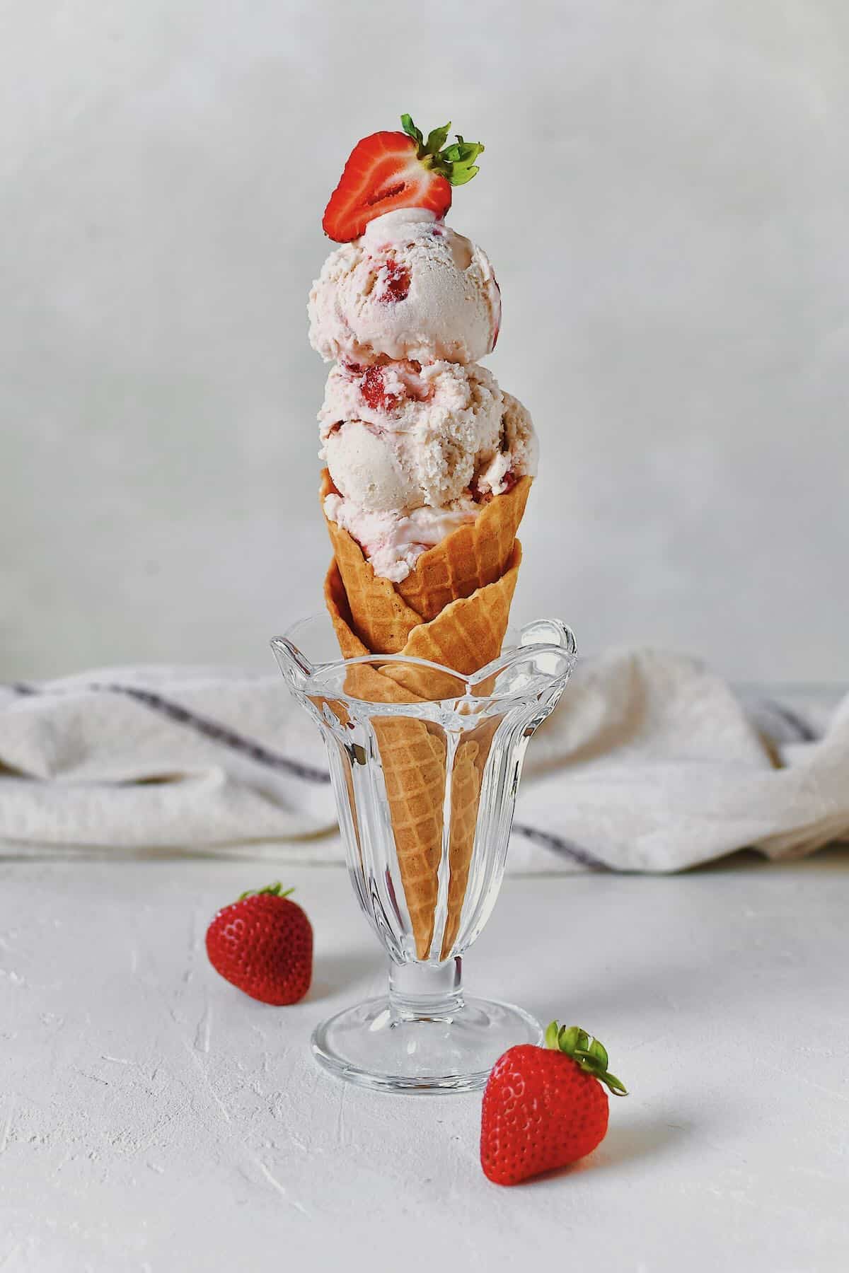 If you toss an ice cream container into the freezer it could