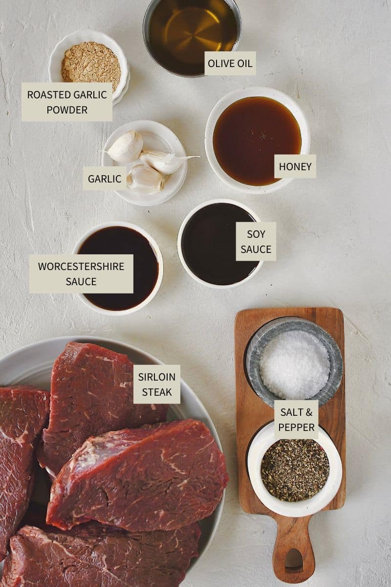 Ingredients needed to make Best Marinade for Steak.