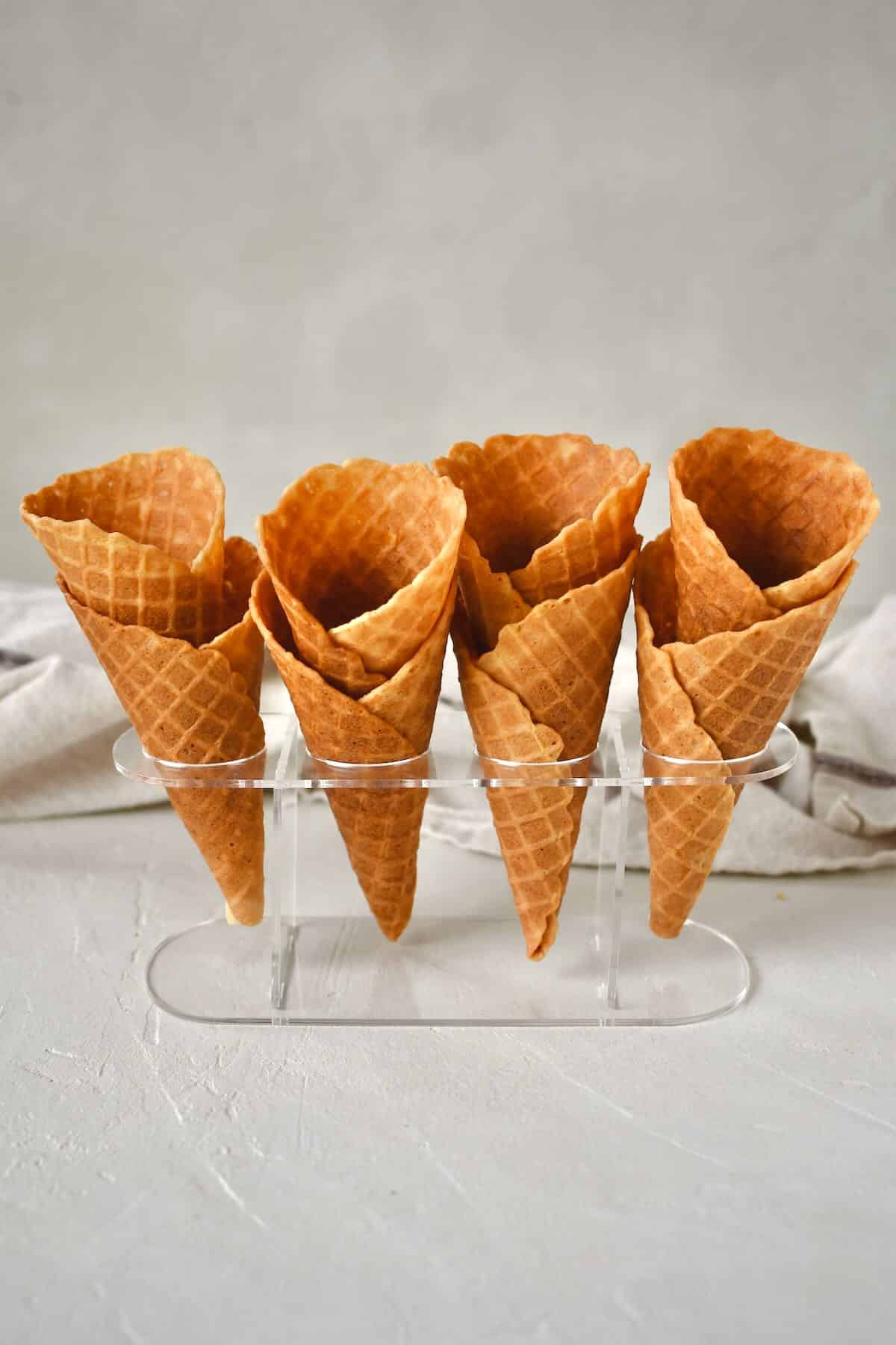 Waffle Cone Maker Nonstick Crepe Pan Waffle Baking Pan Double