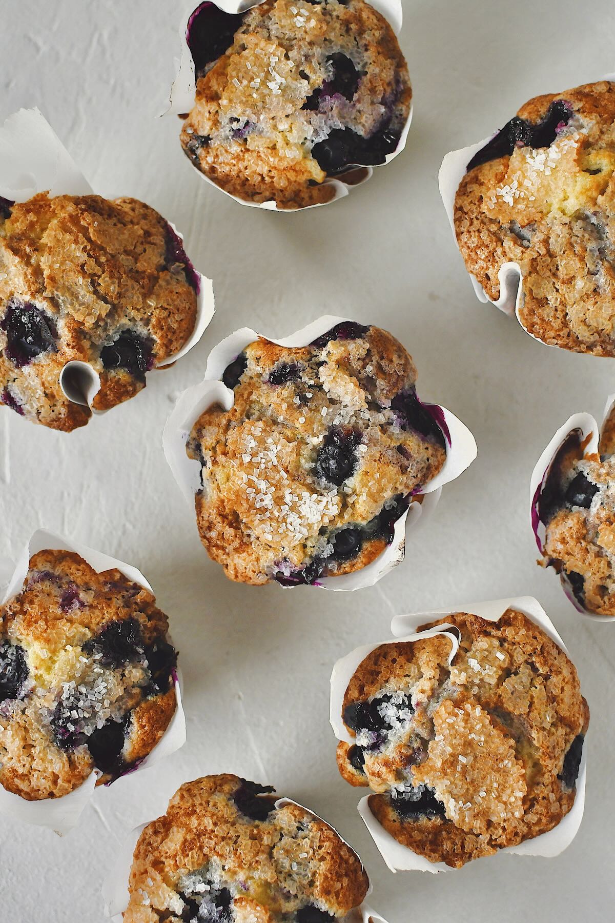 Easy Blueberry Muffins cooked and cooled and ready to enjoy!